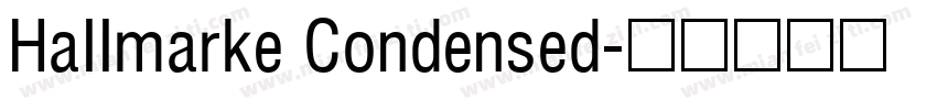 Hallmarke Condensed字体转换